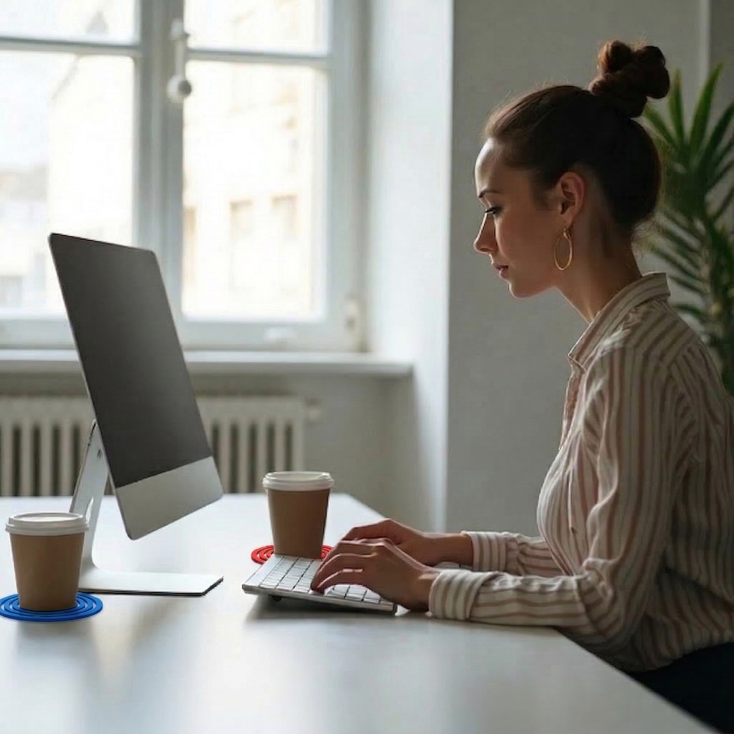 Bolsa, posavasos de silicona